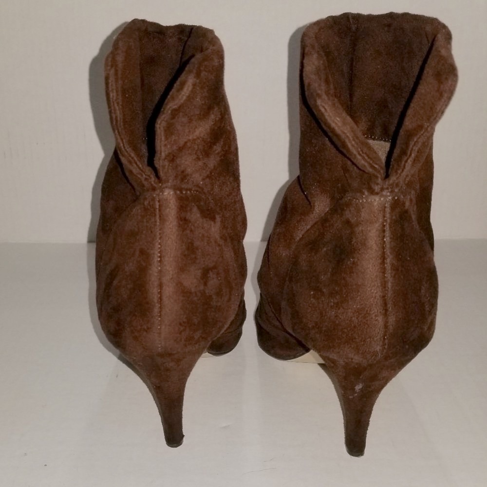 BAMBOO Brown‎ Heels Booties - Picture 3 of 11